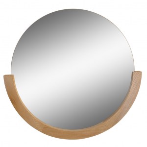 Круглое зеркало в деревянной раме Miracle Croissant de Lune полуокружность